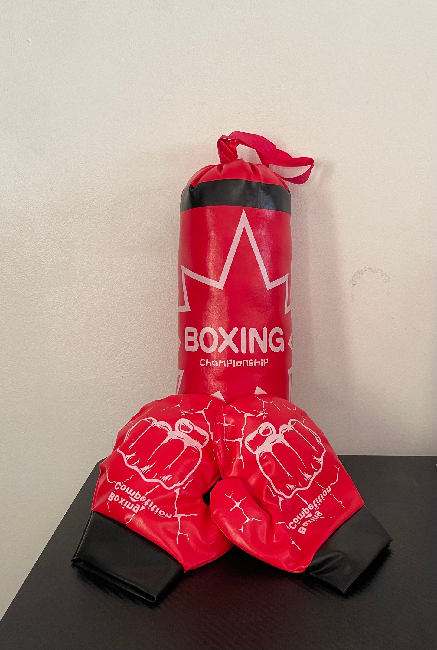 Saco de Boxeo para Niños con Guantes Incluidos | Tamaños 3–6 y 7–12 Años | Regalo Ideal para Navidad, cumpleaños y cualquier ocasión del año.