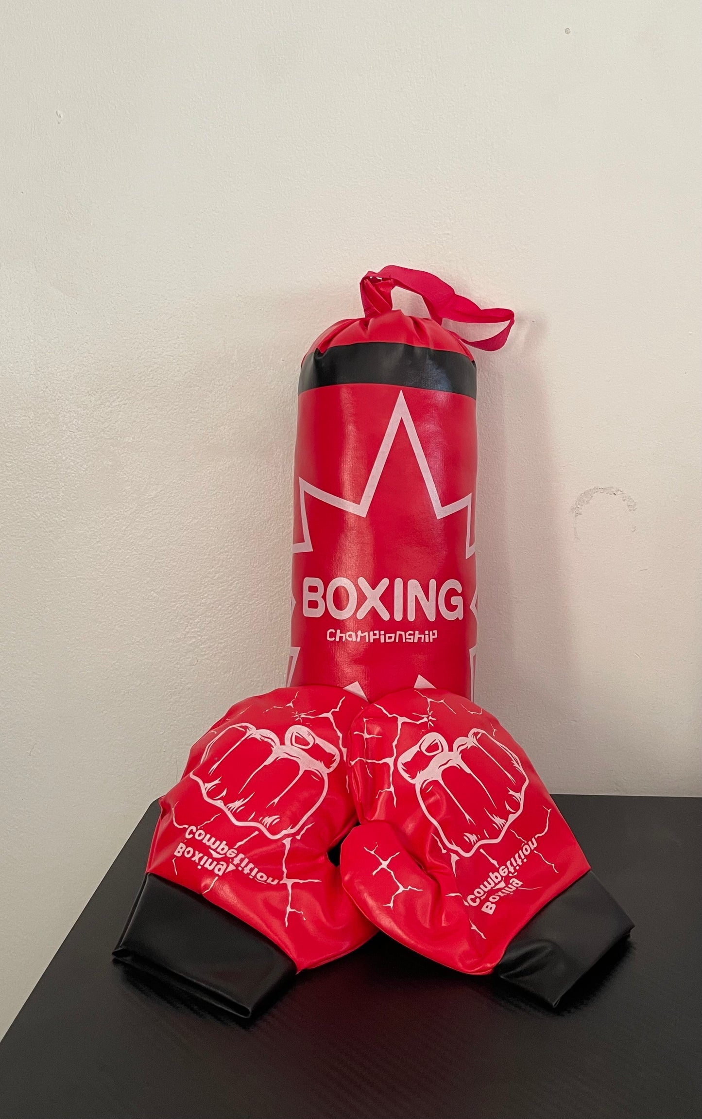 Saco de Boxeo para Niños con Guantes Incluidos | Tamaños 3–6 y 7–12 Años | Regalo Ideal para Navidad, cumpleaños y cualquier ocasión del año.