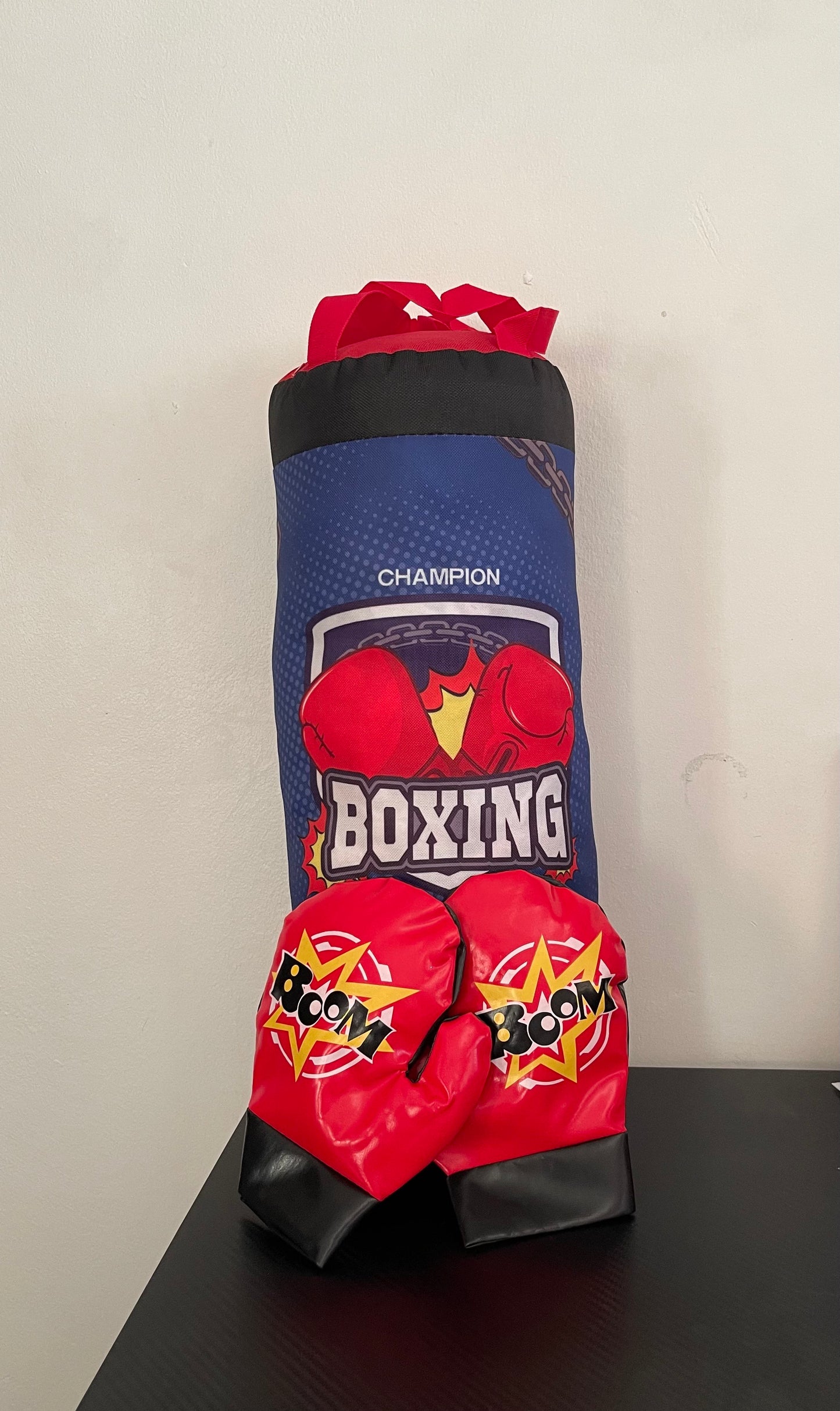 Saco de Boxeo para Niños con Guantes Incluidos | Tamaños 3–6 y 7–12 Años | Regalo Ideal para Navidad, cumpleaños y cualquier ocasión del año.